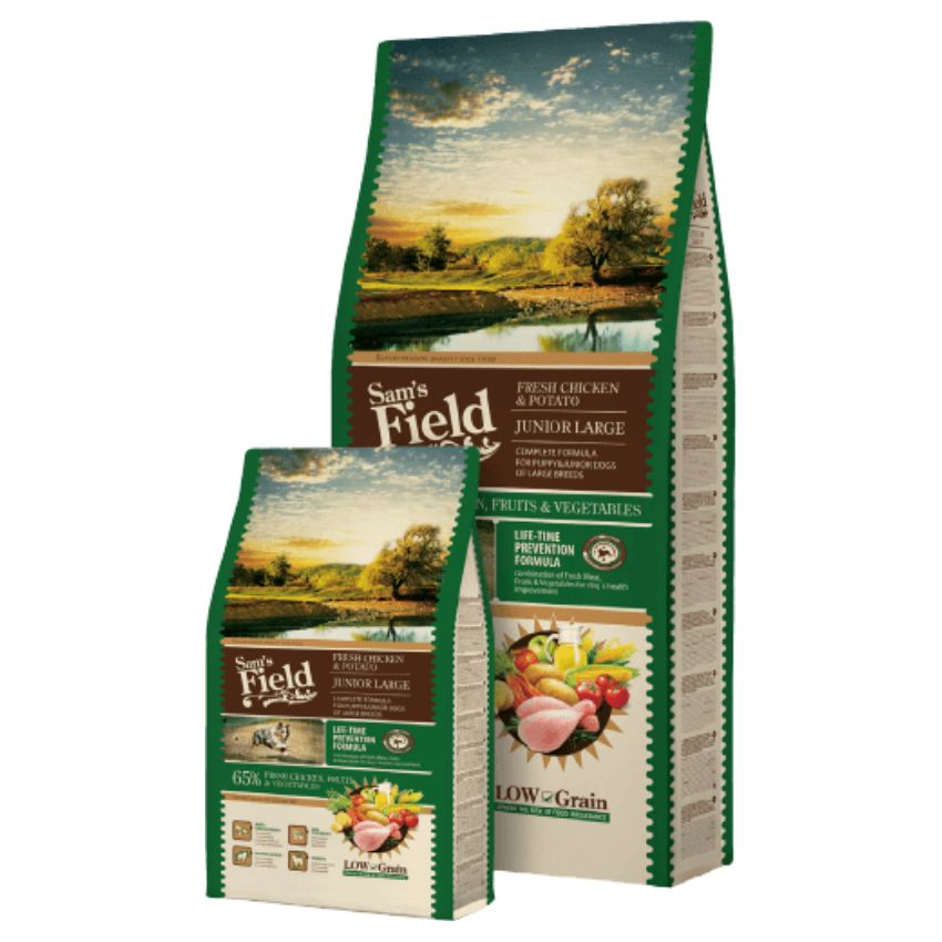 Sam’s Field Dog Fresh Chicken and Potato JUNIOR LARGE пиле