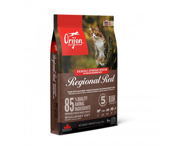 ORIJEN Regional Red Cat Front Right 5.4kg EMEA APAC-585×500